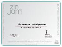 Сертификат сотрудника Абалымова А...