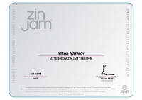 Сертификат о посещении Jam-сессии Zumba® 
